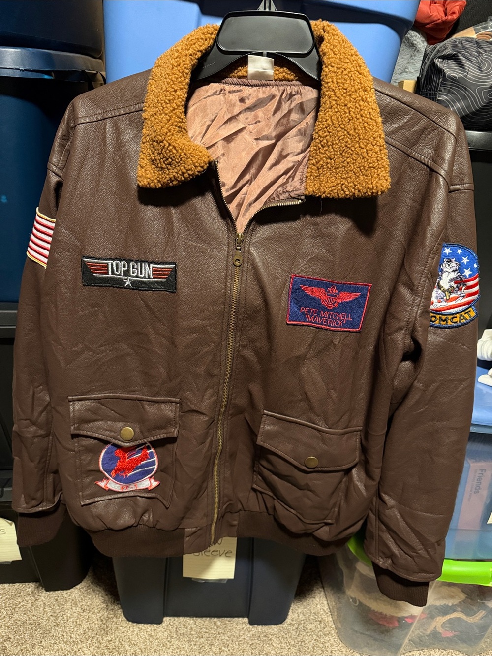 Top Gun Costume Bomber Jacket from Spirit Halloween (L) - EUC!